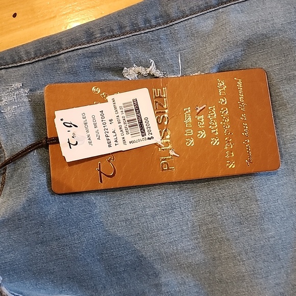 Colombian Trucco wide leg Jeans NWT - Picture 5 of 12